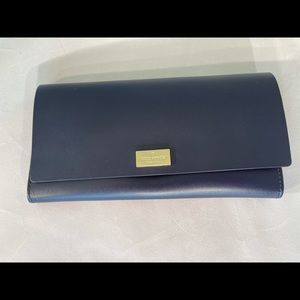 Blue outside and red inside wallet